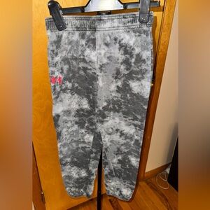 Under Armour Kids' Black and Pink Leggings